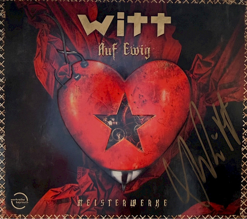 Album Cover mit Autogramm