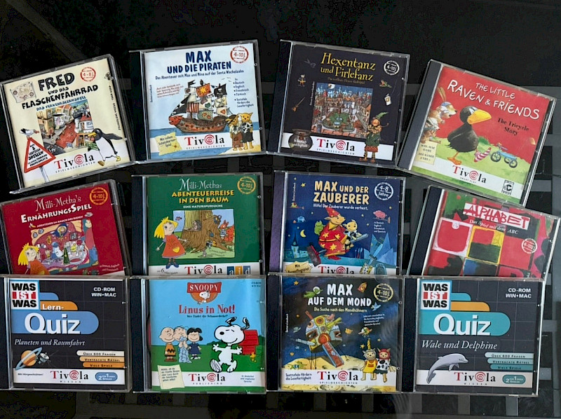 Die verschiedenen Lernsoftwares für Kinder u.a. TIVOLA