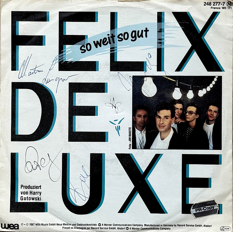 Single Cover mit Autogrammen
