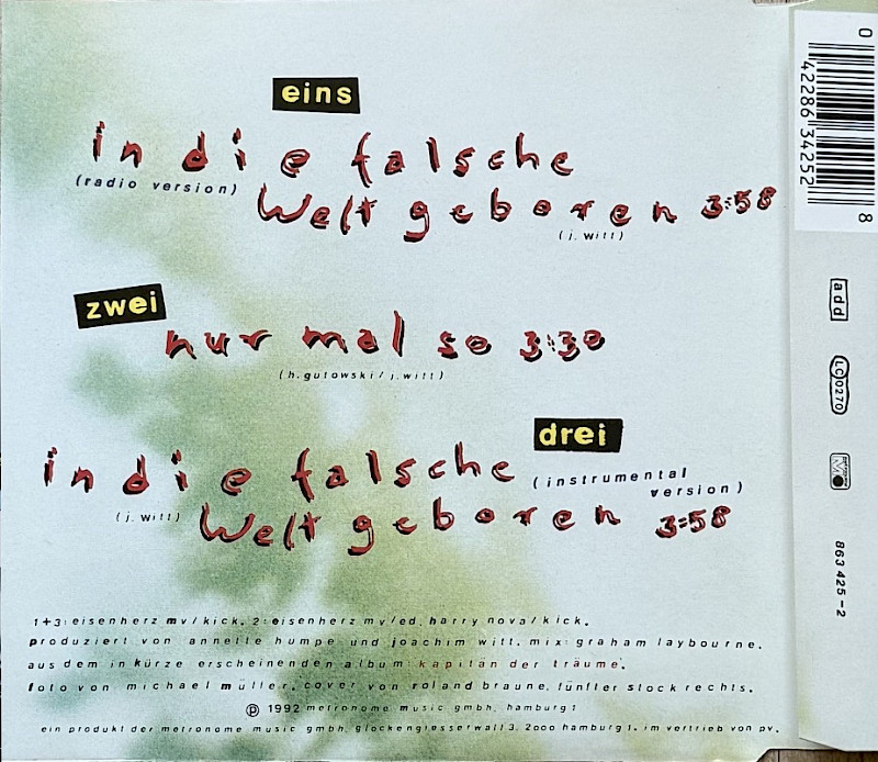 Rückseite Single