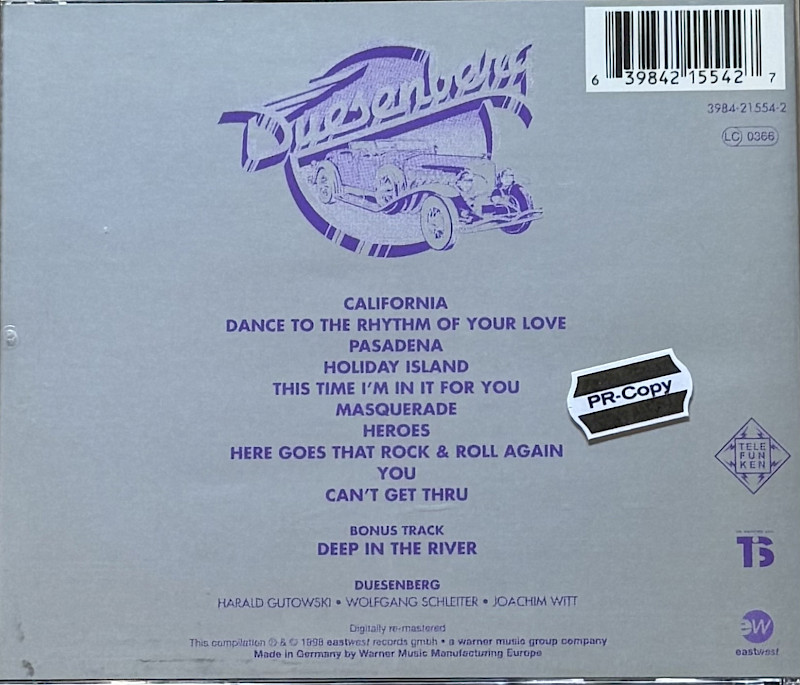 Rückseite Album (CD)